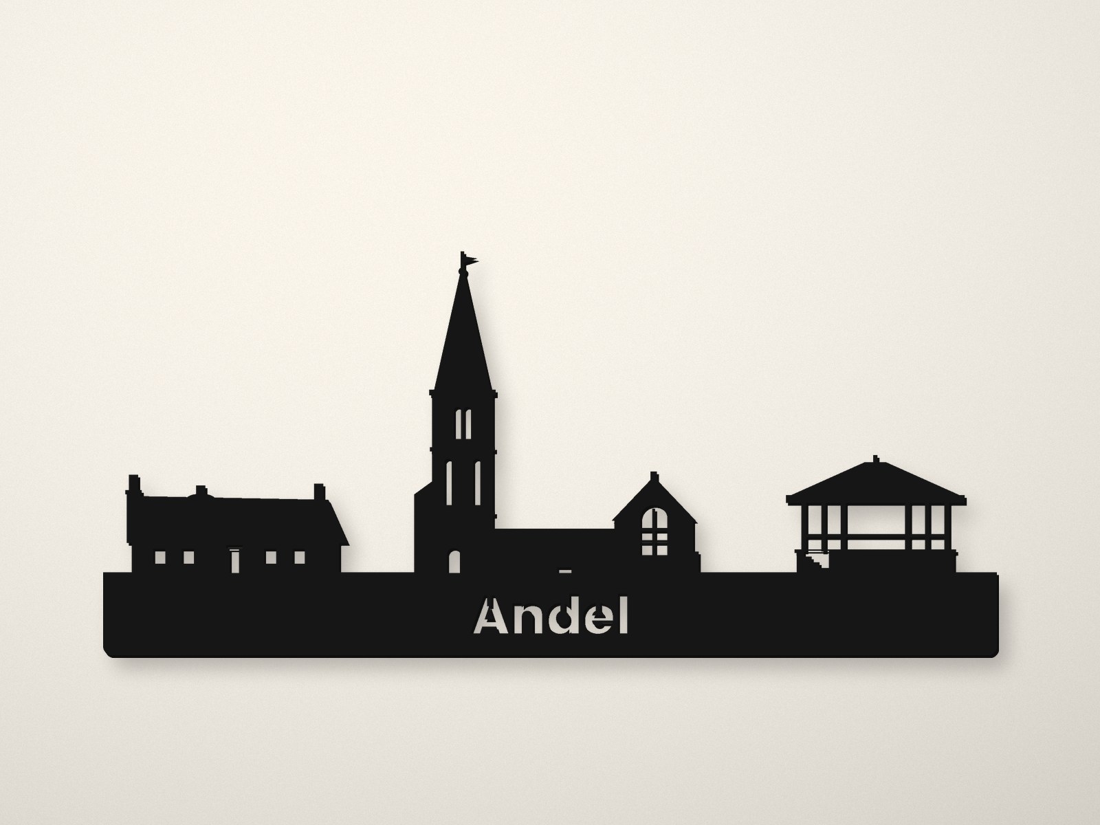 Andel silhouet, 3D-geprint door Laagje Erbij