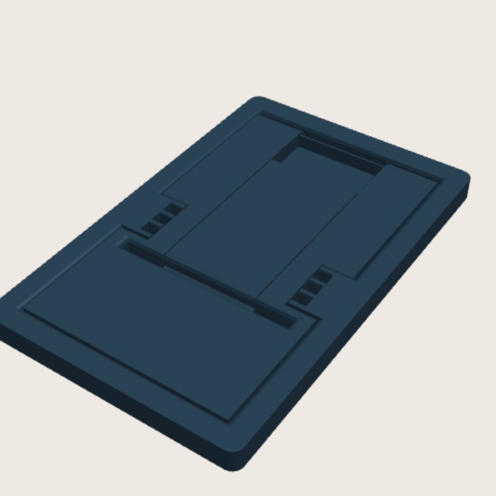 Opvouwbare telefoonstandaard, 3D-geprint door Laagje Erbij
